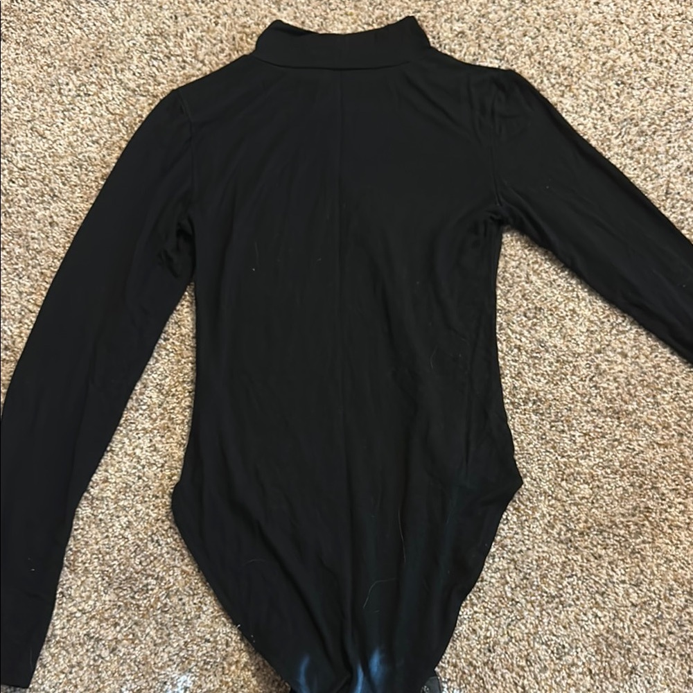 Amazon Black Fitted Long Sleeve Bodysuit